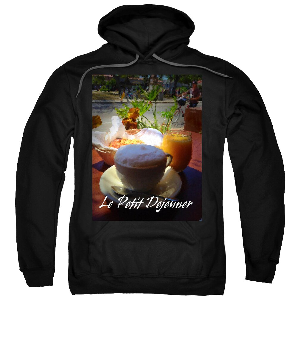 Breakfast Nook Sweatshirt featuring the photograph Le petit dejeuner #1 by Joseph Desiderio