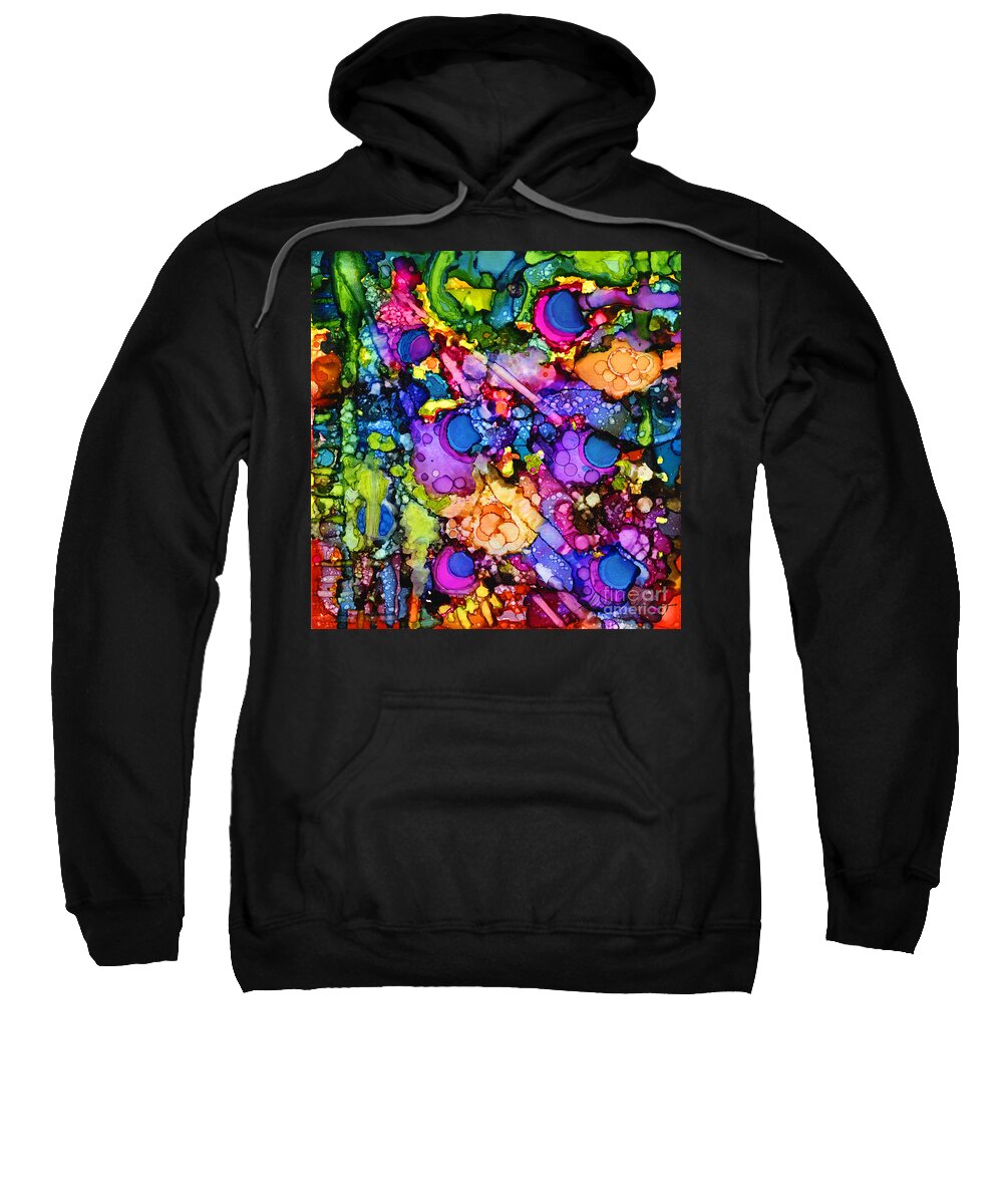 Abstract Sweatshirt featuring the painting Number III #1 by Vicki Baun Barry