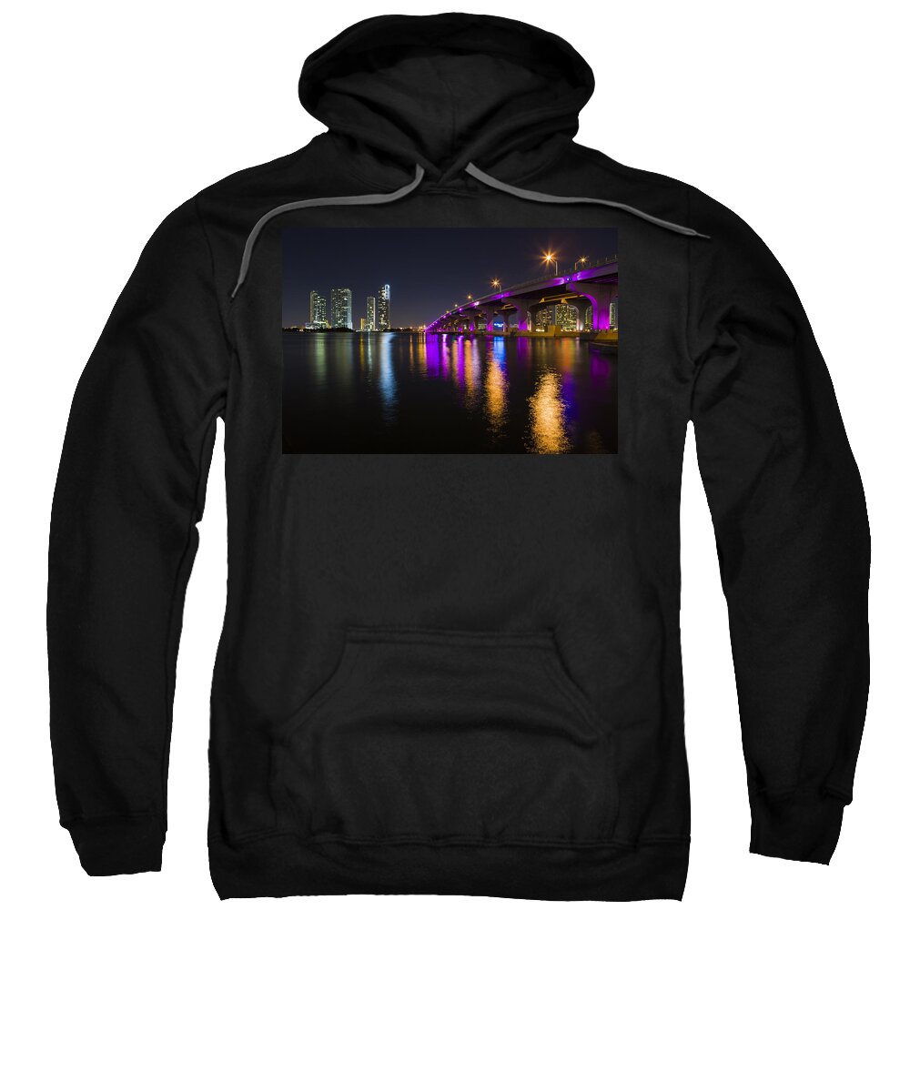 Architecture Sweatshirt featuring the photograph Miami Downtown Skyline by Raul Rodriguez