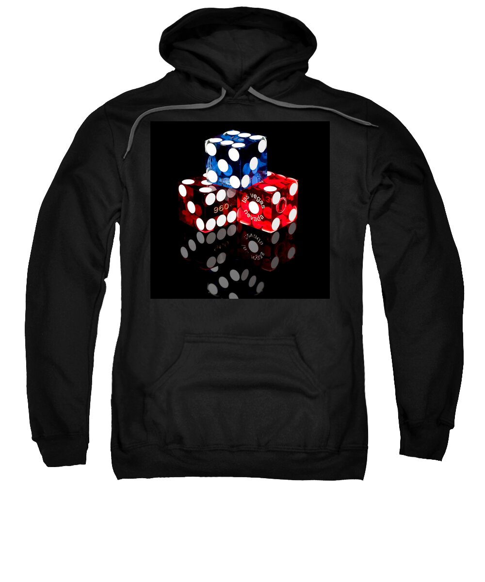 Dice Sweatshirt featuring the photograph Colorful Dice by Raul Rodriguez