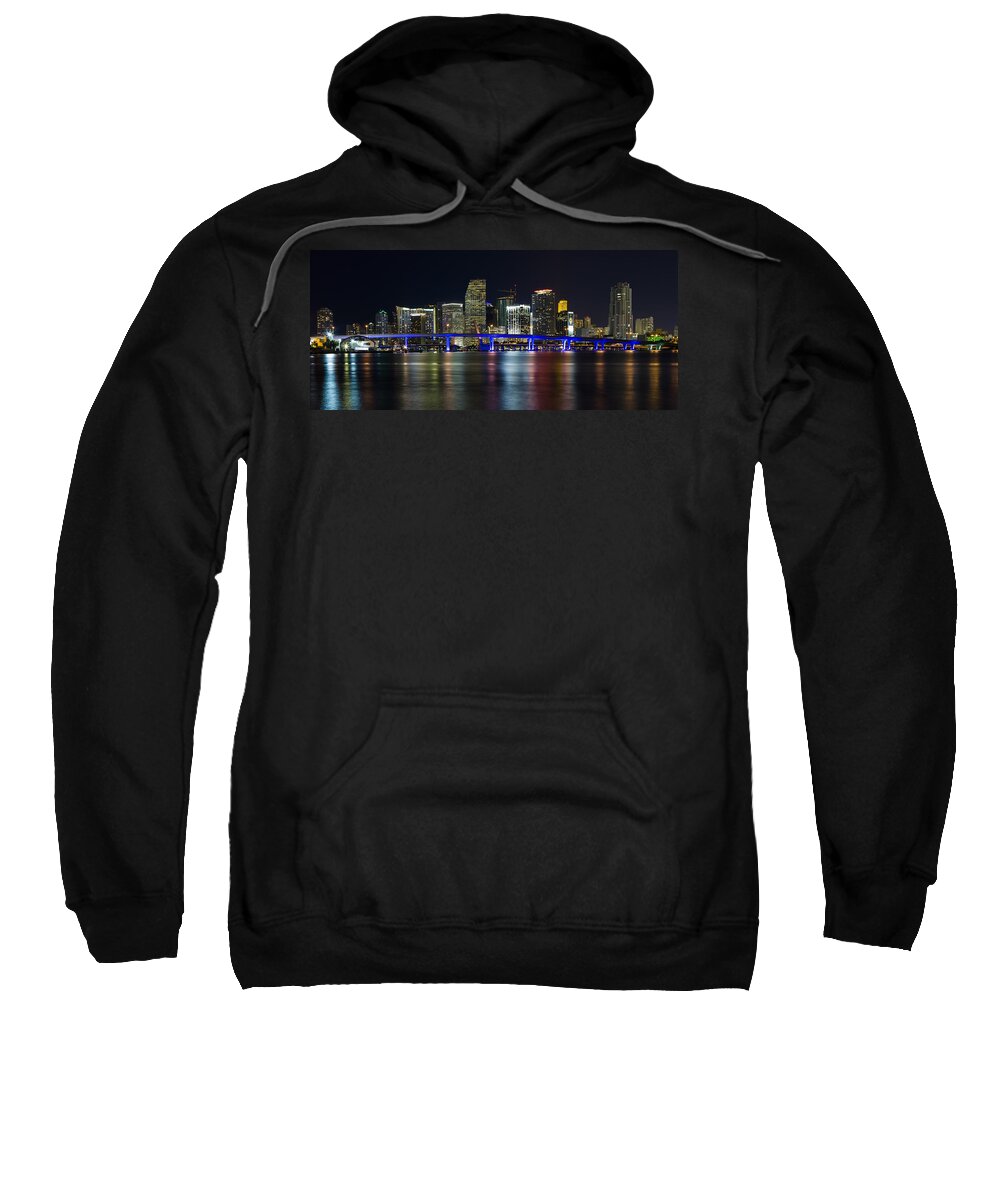 Architecture Sweatshirt featuring the photograph Miami Downtown Skyline by Raul Rodriguez