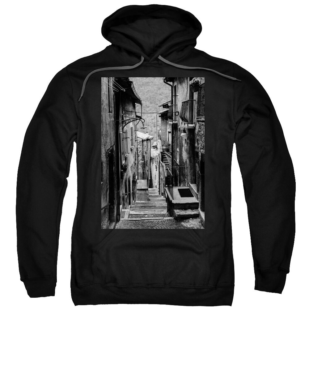 Scanno Sweatshirt featuring the photograph Streets of Scanno - Italy #3 by AM FineArtPrints