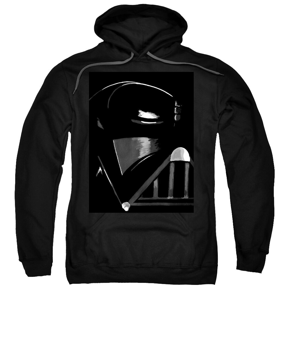 Star Wars Sweatshirt featuring the painting Vader by Dale Loos Jr