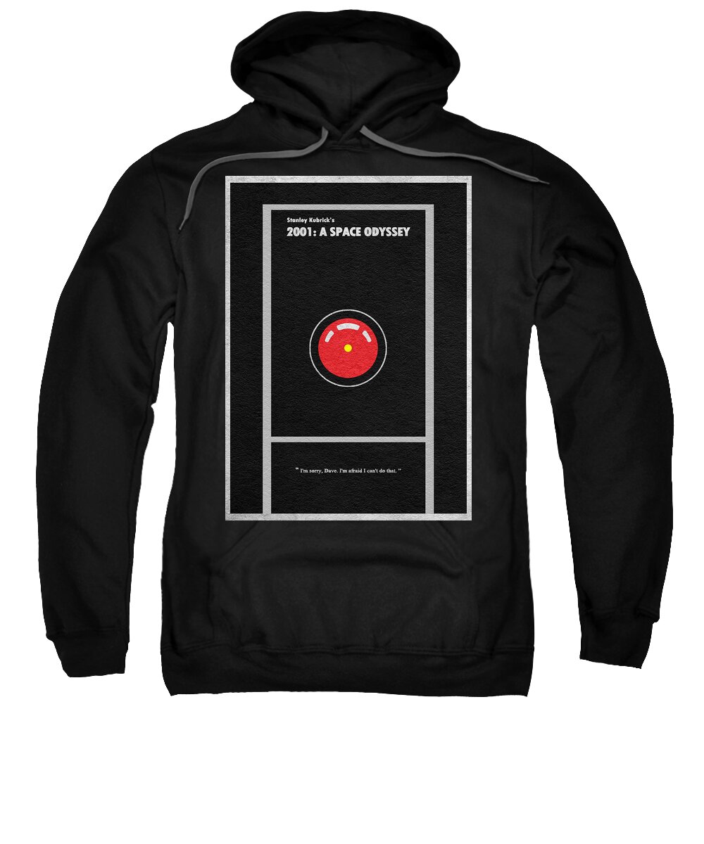 2001: A Space Odyssey Sweatshirt featuring the digital art 2001 A Space Odyssey by Inspirowl Design