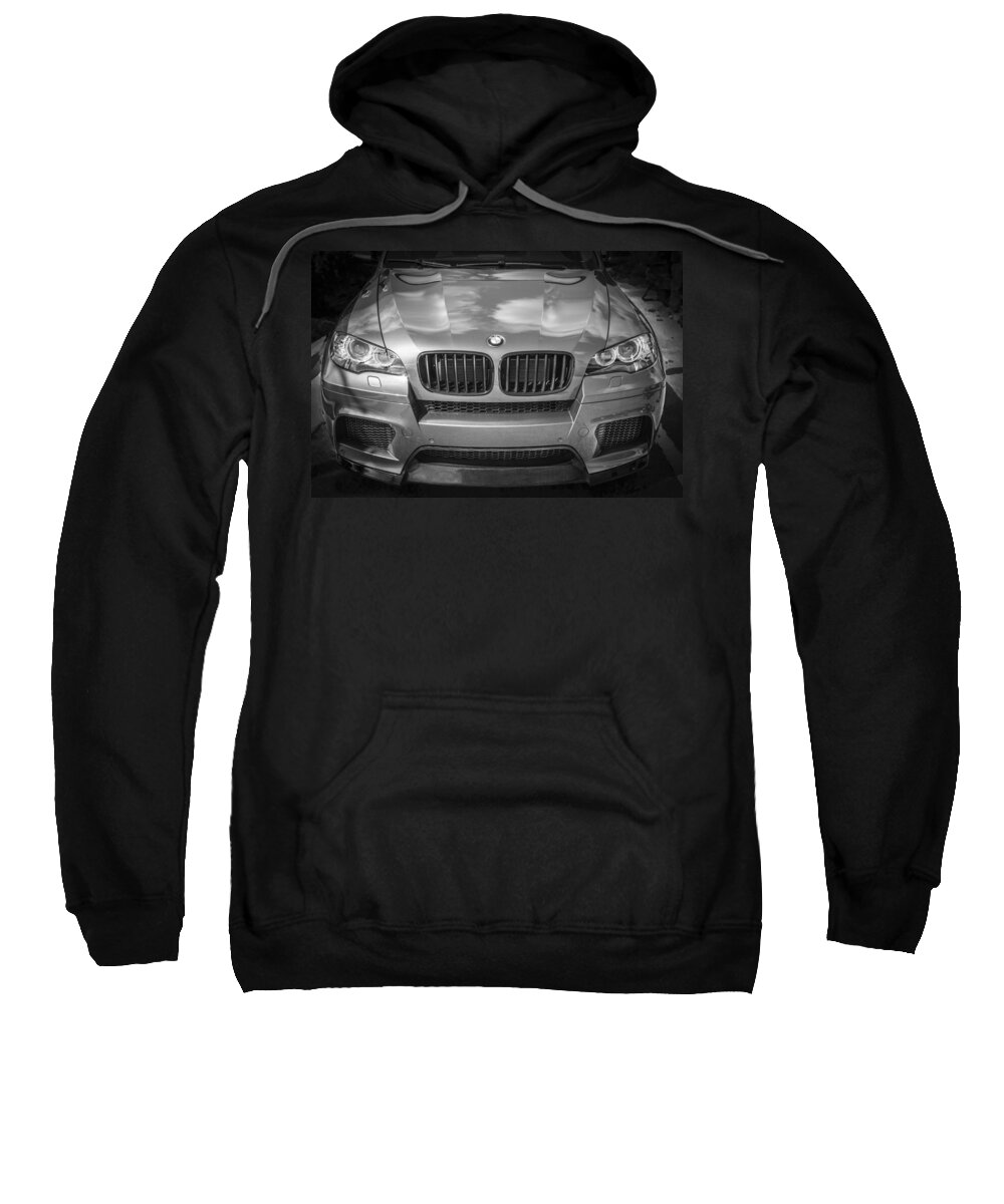 2013 BMW X6 M Series BW Adult Pull-Over Hoodie by Rich Franco - Pixels