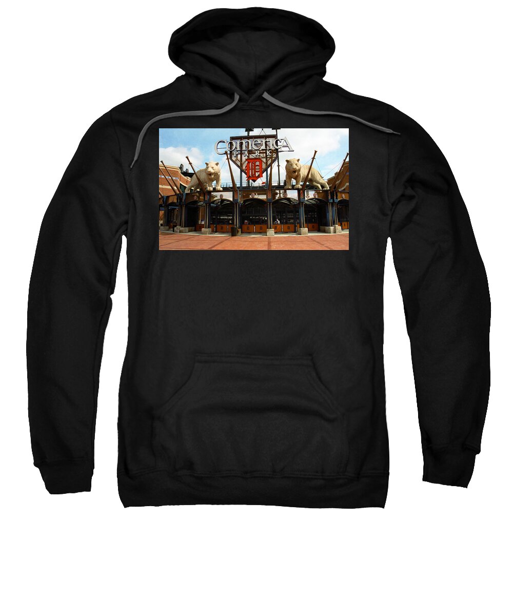 America Sweatshirt featuring the photograph Comerica Park - Detroit Tigers #3 by Frank Romeo