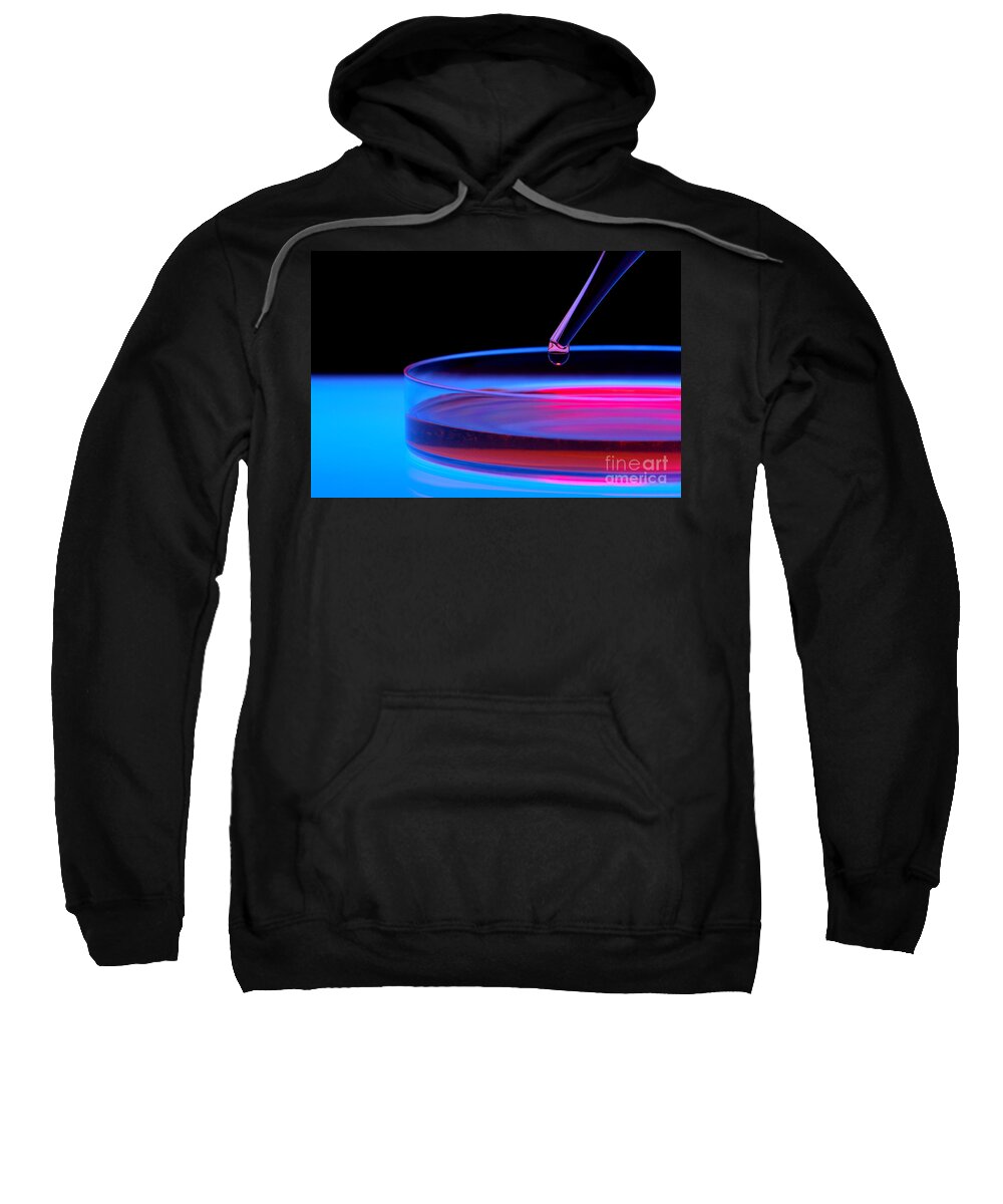 Lab Sweatshirt featuring the photograph Laboratory Experiment in Science Research Lab #45 by Science Research Lab