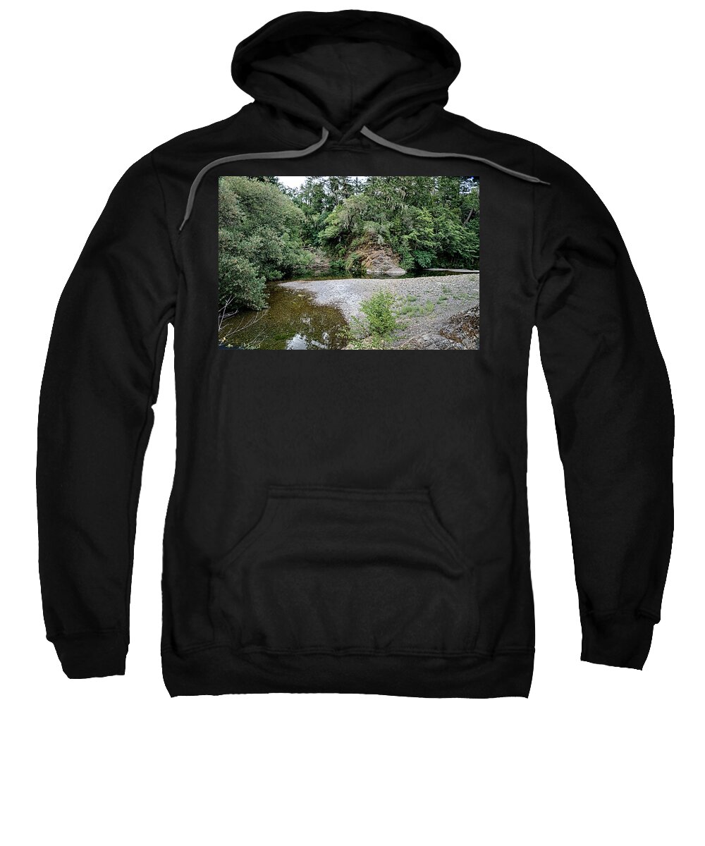Navarro River Sweatshirt featuring the photograph Down by the River by Betty Depee