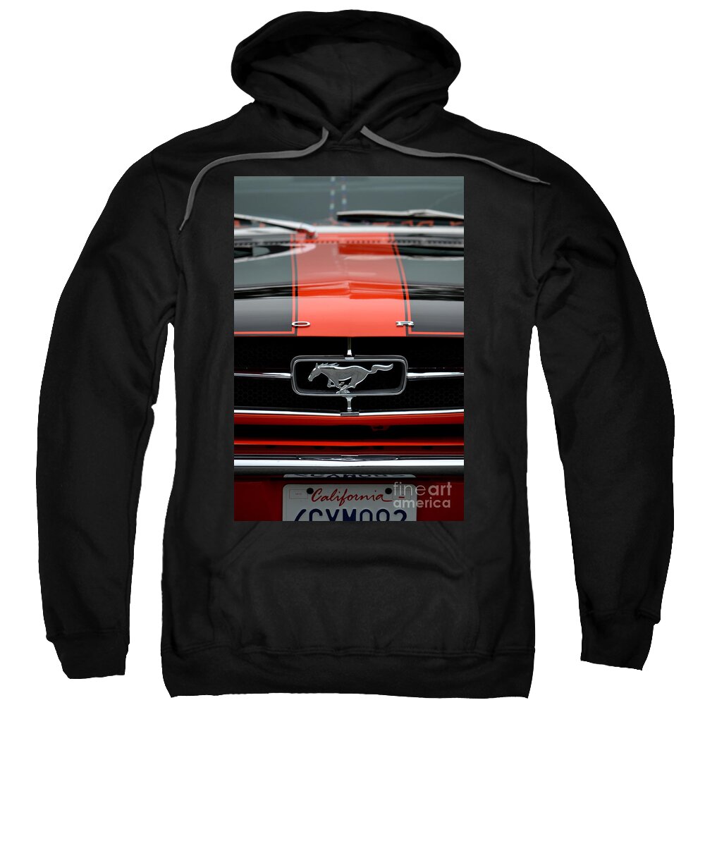  Sweatshirt featuring the photograph 65 Mustang by Dean Ferreira