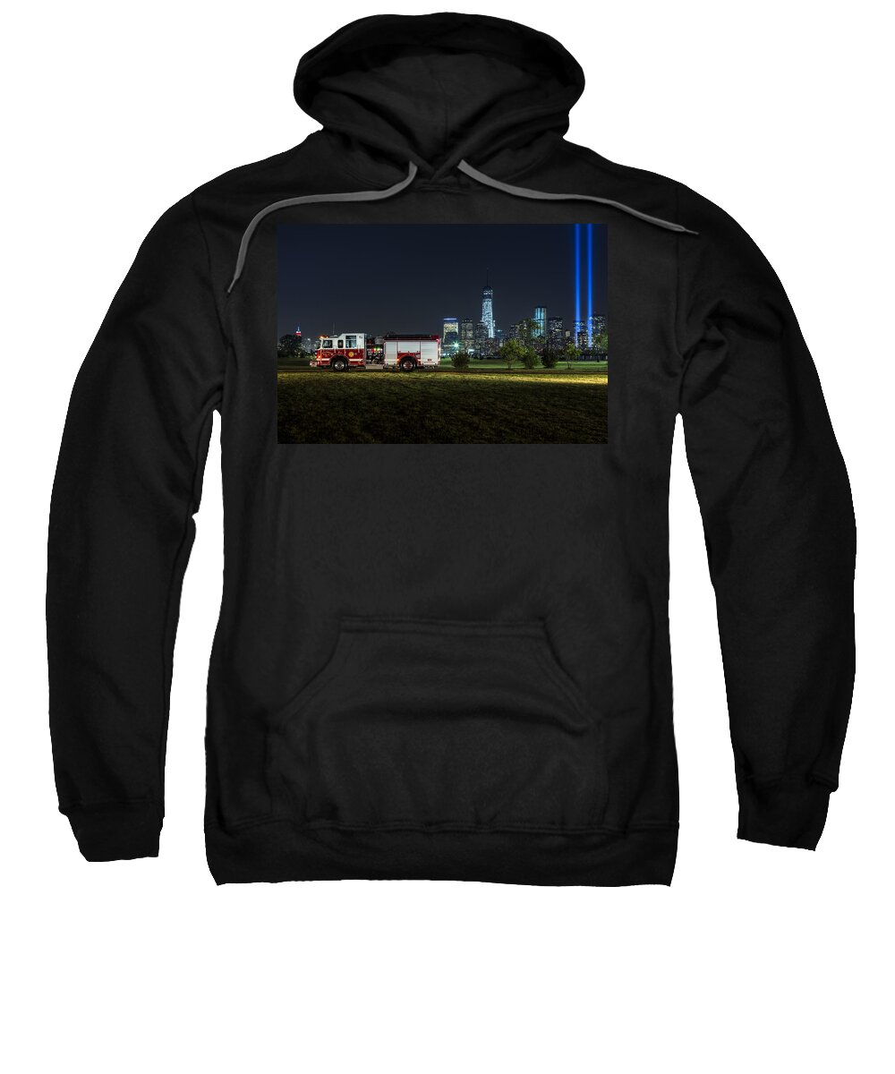 911 Sweatshirt featuring the photograph 911 by Susan Candelario