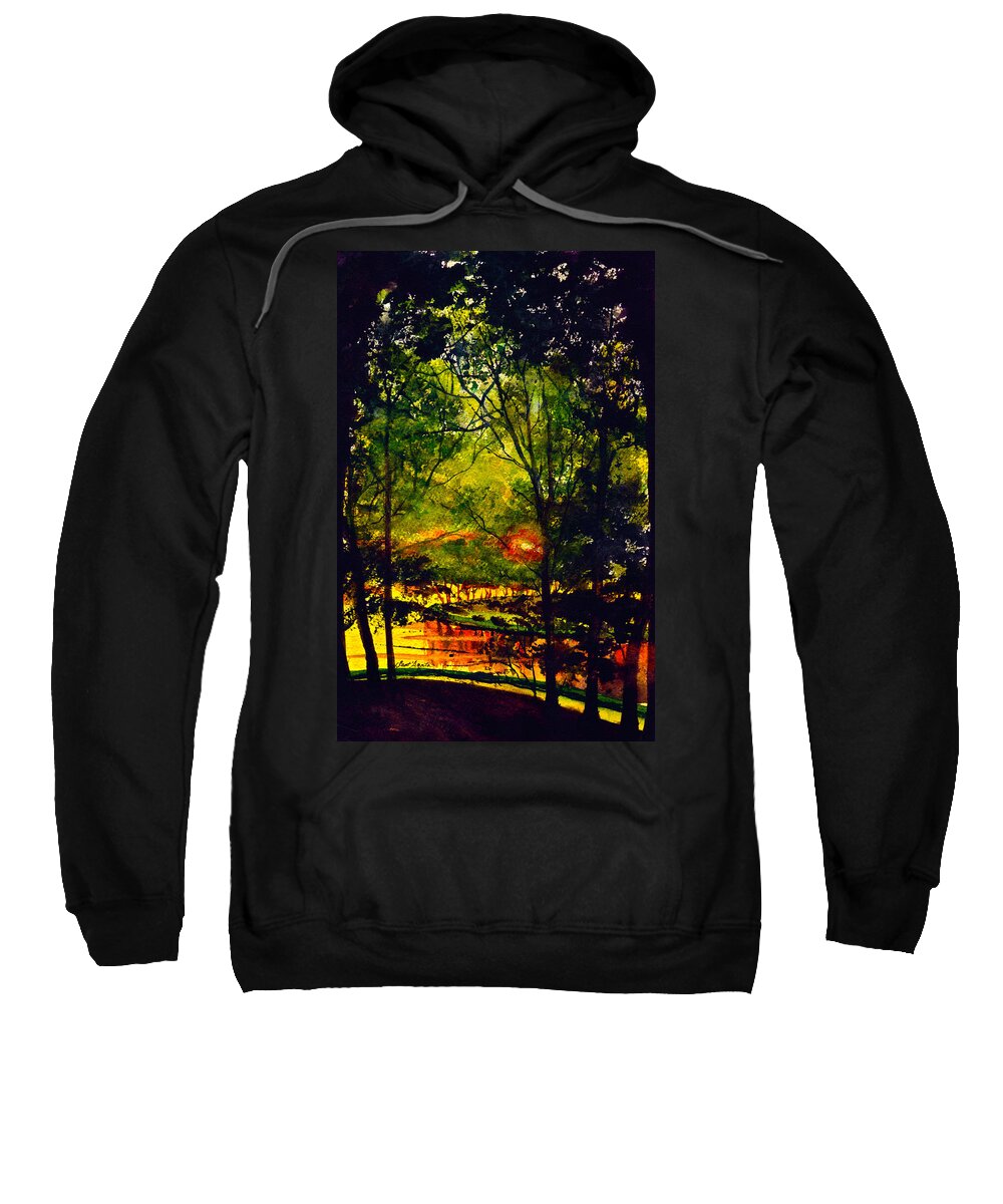 Mississippi Sweatshirt featuring the painting A Better Place to Be by Frank SantAgata