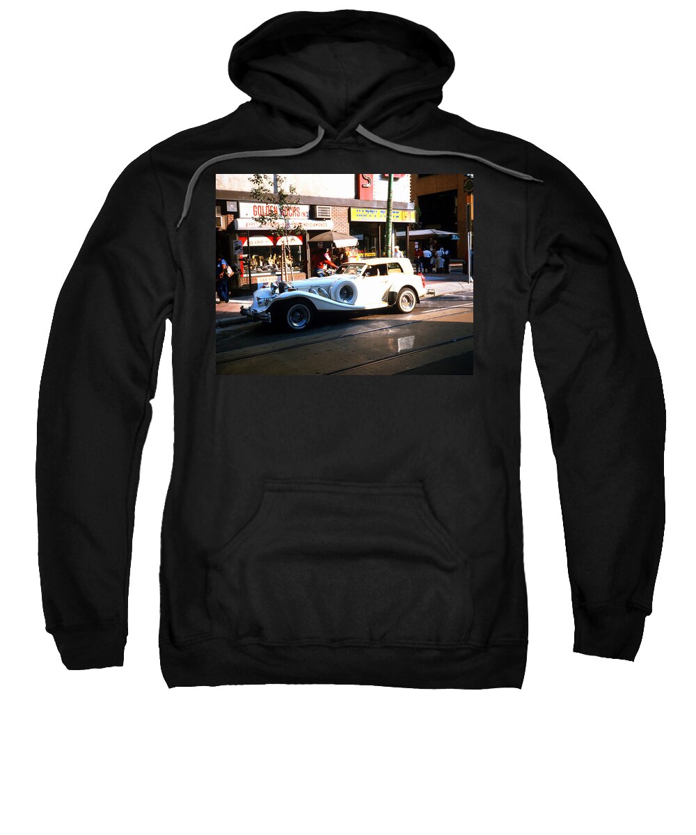 Greenwich Village Sweatshirt featuring the photograph A Greenwich Village Scene in 1984 by Gordon James