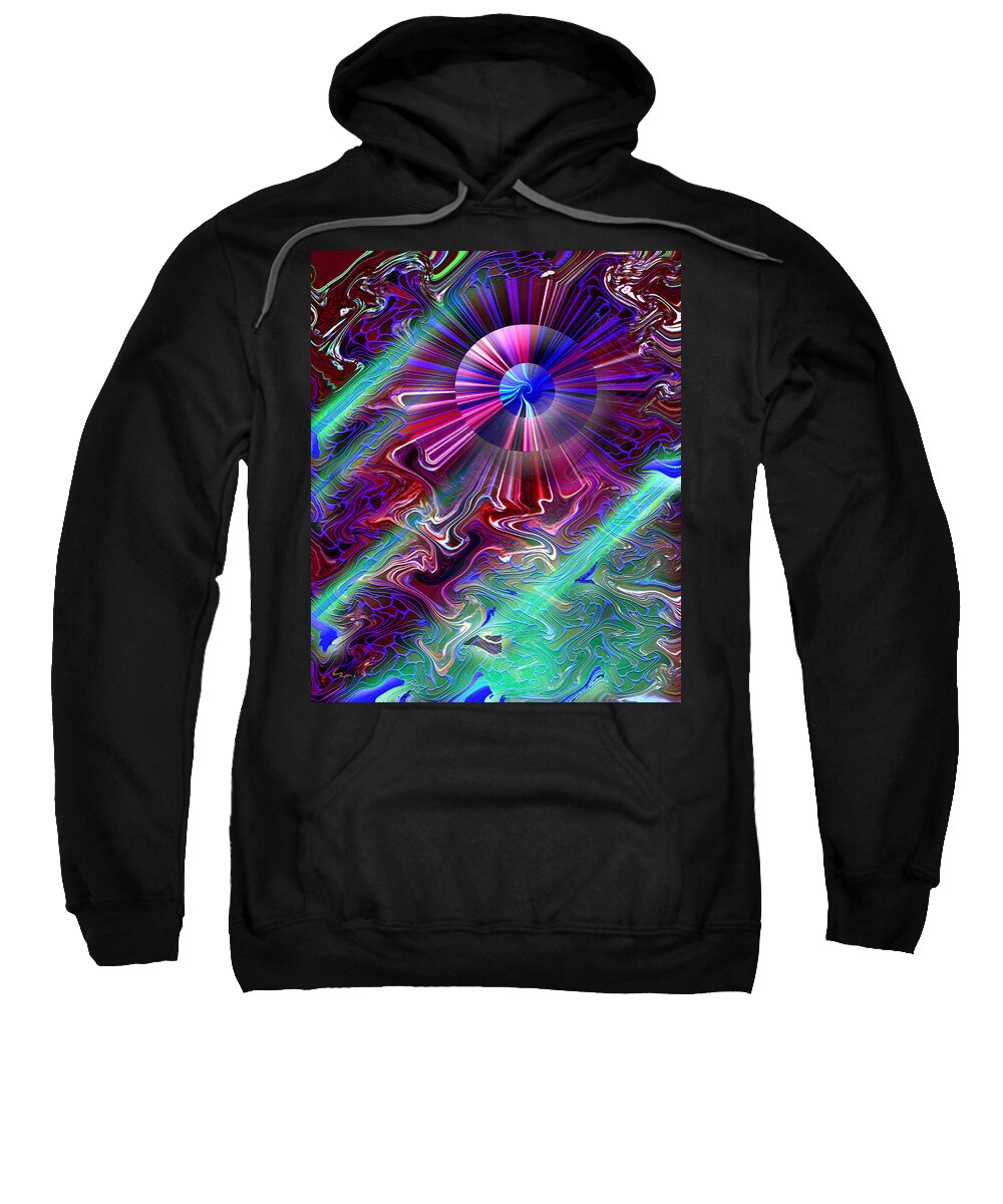 Tags: Abstract Art Sweatshirt featuring the mixed media A New Thought by Carl Hunter