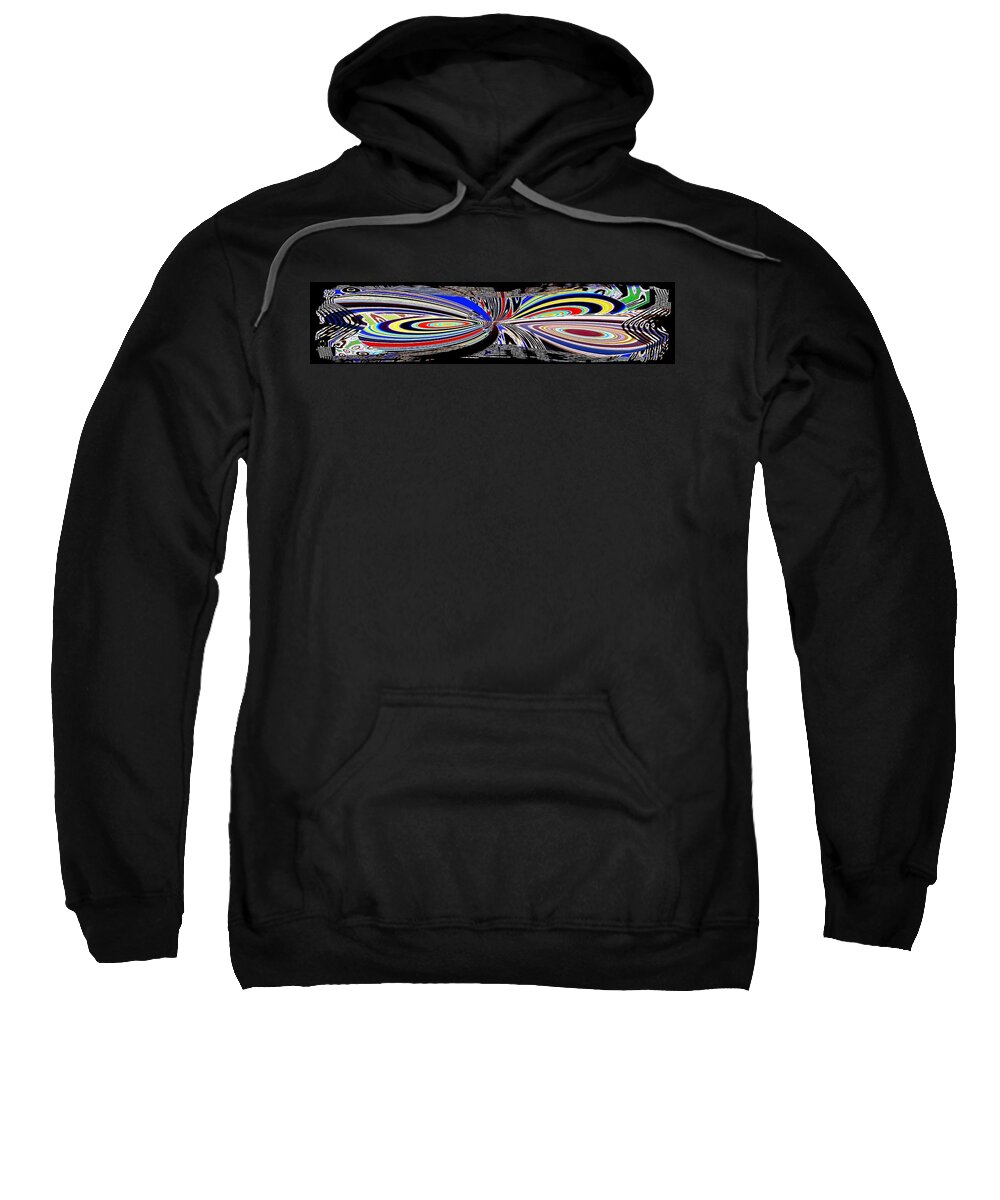 Abstract Fusion Sweatshirt featuring the digital art Abstract Fusion 197 by Will Borden