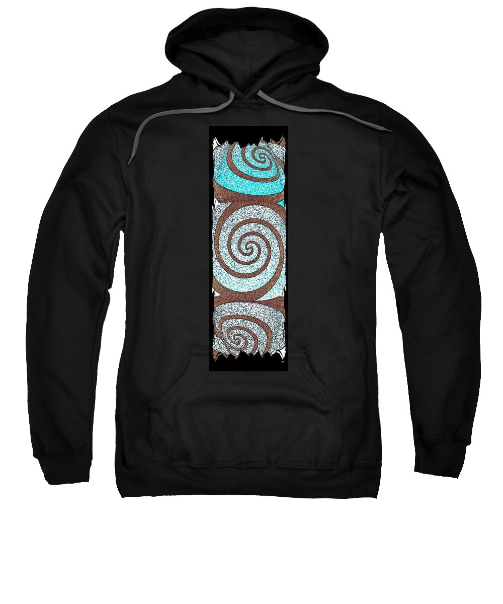 Abstract Fusion 231 Sweatshirt featuring the digital art Abstract Fusion 231 by Will Borden