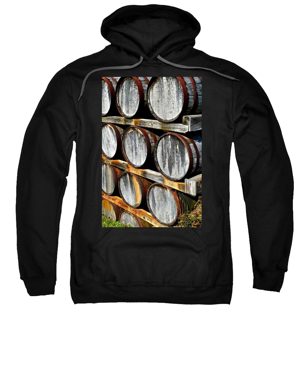 Wine Sweatshirt featuring the photograph Aged Wine by Frozen in Time Fine Art Photography