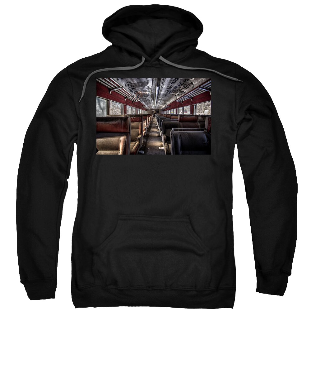 Railroad Sweatshirt featuring the photograph All aboard by Rob Dietrich