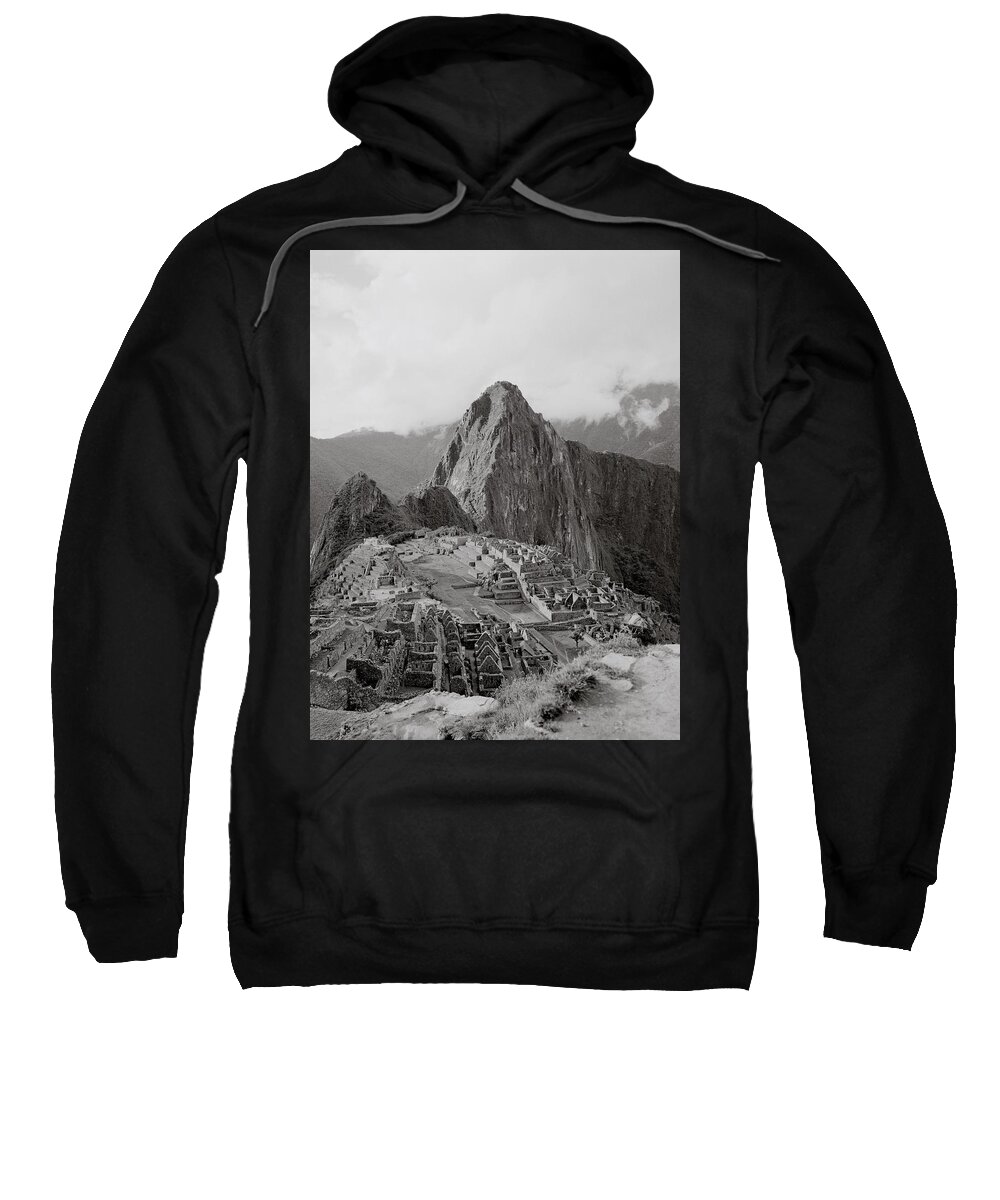 Machu Picchu Sweatshirt featuring the photograph Ancient Machu Picchu In The Sacred Valley by Shaun Higson