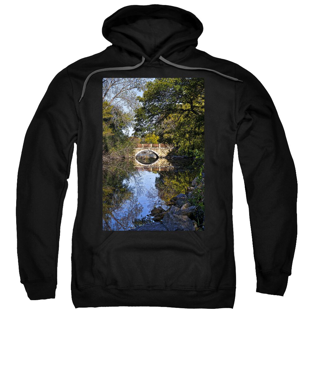 Arboretum Sweatshirt featuring the photograph Arboretum Drive Bridge - Madison - Wisconsin by Steven Ralser