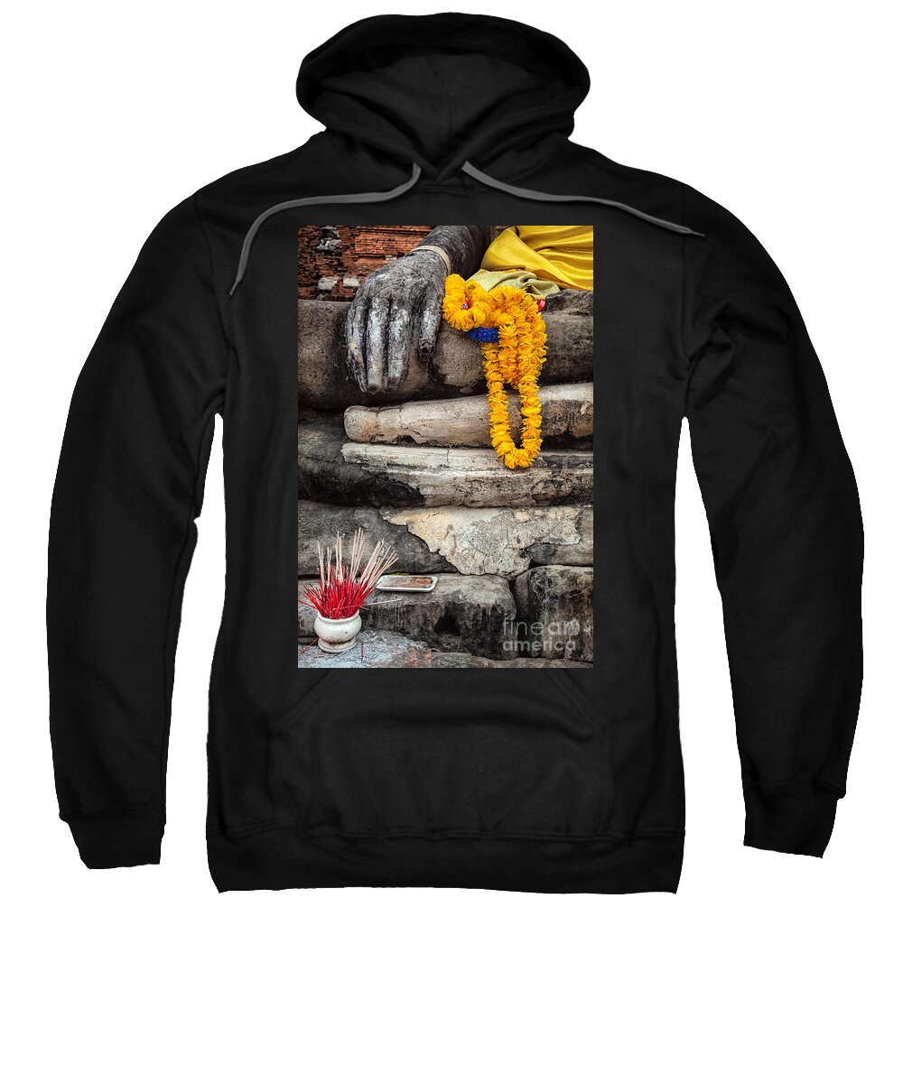 Buddha Sweatshirt featuring the photograph Asian Buddhism by Adrian Evans