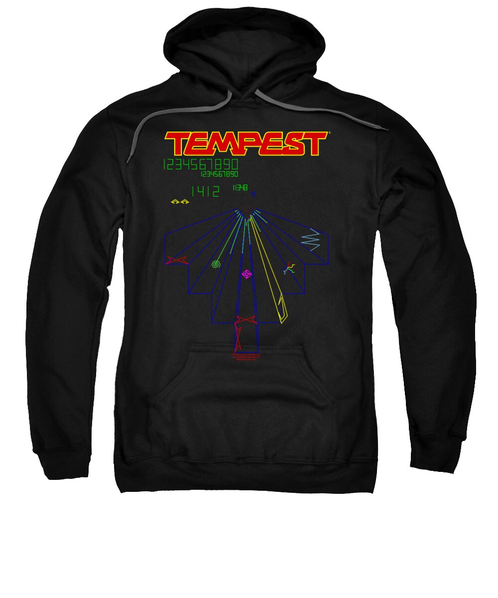  Sweatshirt featuring the digital art Atari - Tempest Screen by Brand A