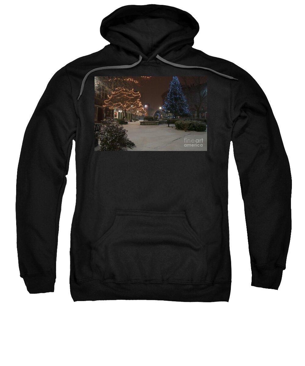 Park Sweatshirt featuring the photograph Bangor Maine Christmas by Glenn Gordon