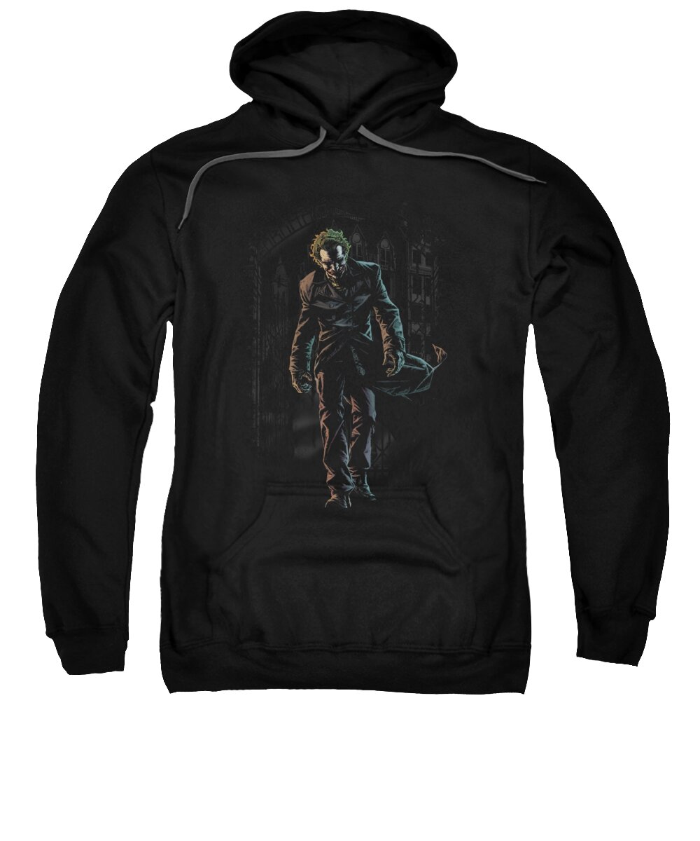  Sweatshirt featuring the digital art Batman - Joker Leaves Arkham by Brand A