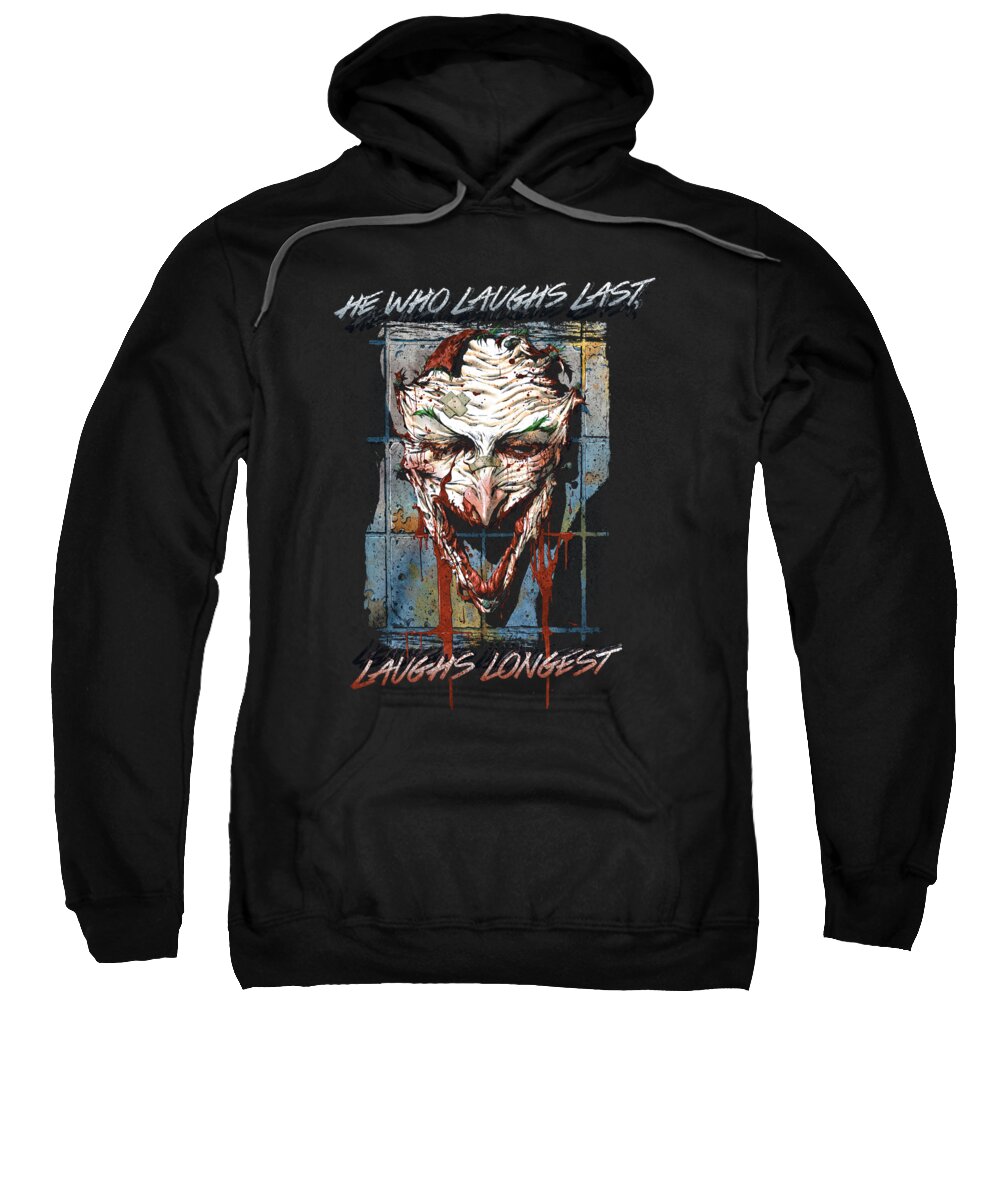  Sweatshirt featuring the digital art Batman - Just For Laughs by Brand A