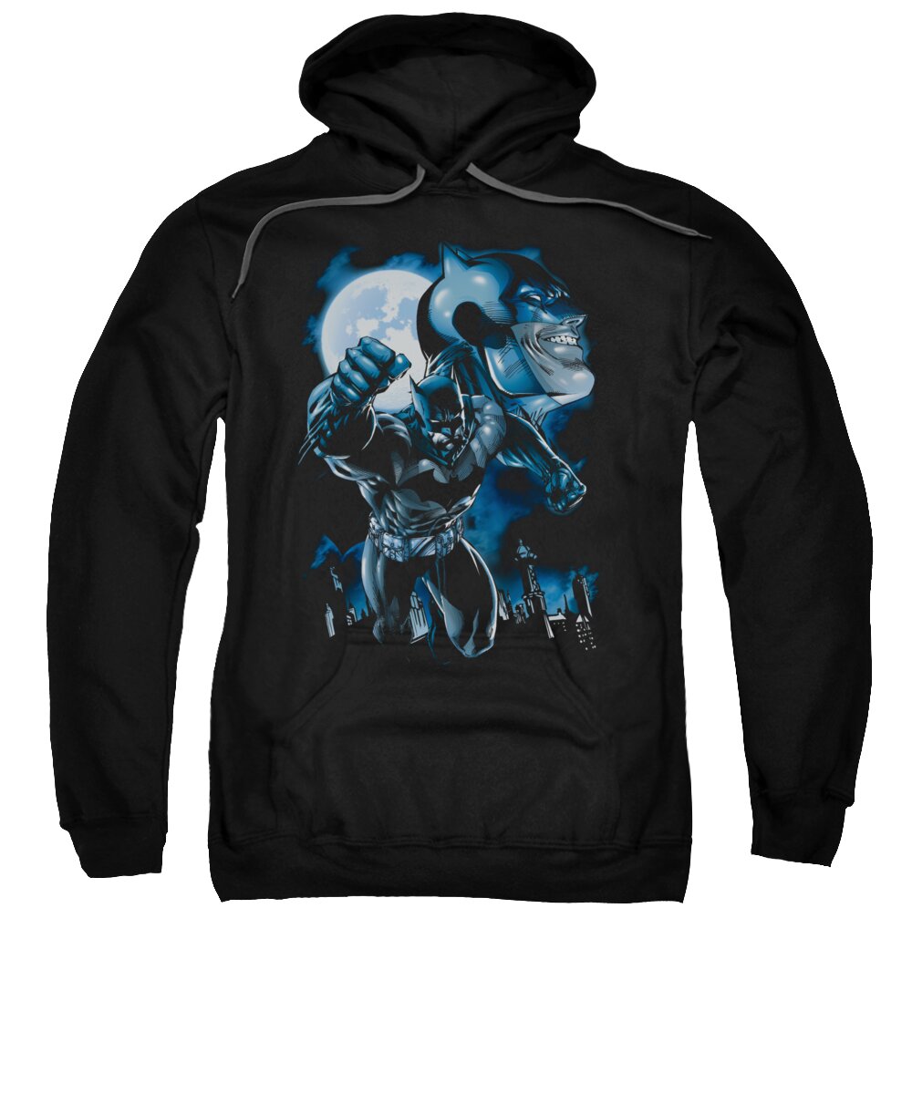 Sweatshirt featuring the digital art Batman - Moonlight Bat by Brand A