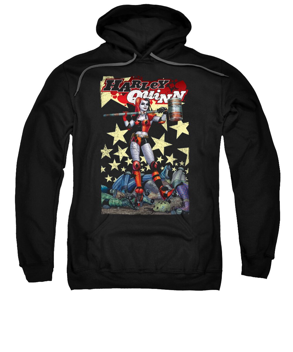  Sweatshirt featuring the digital art Batman - Quinn One by Brand A