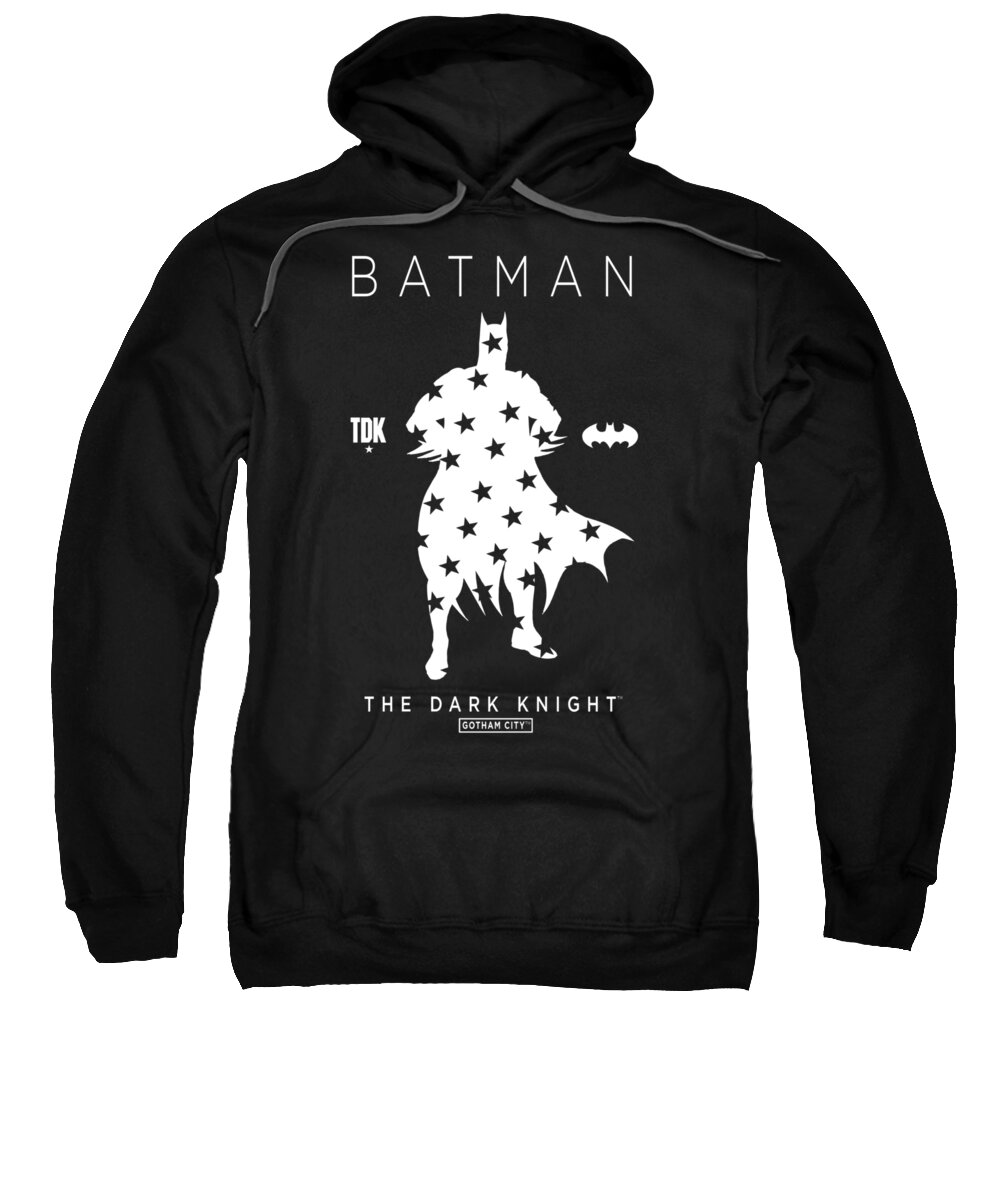  Sweatshirt featuring the digital art Batman - Star Silhouette by Brand A