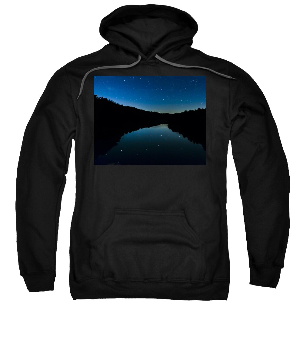 Astronomy Sweatshirt featuring the photograph Big Dipper Reflection by Jack R Perry