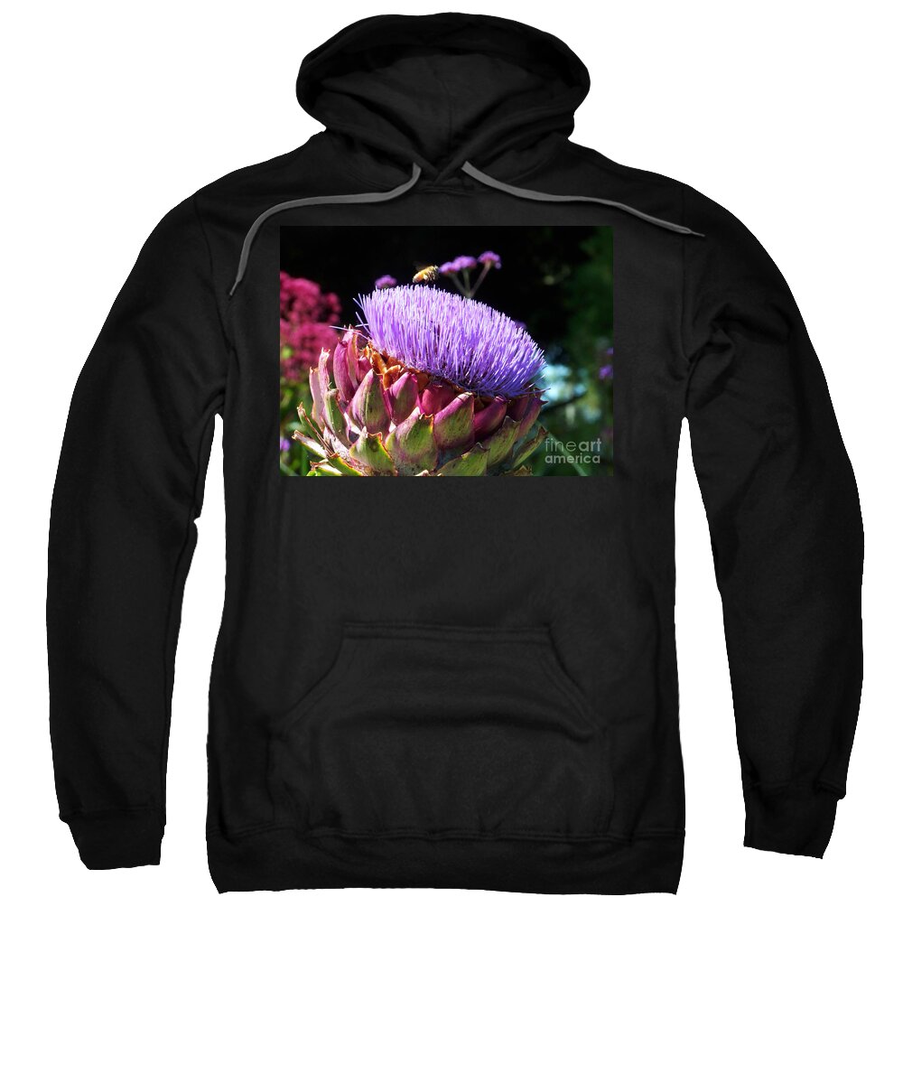 Flowers Sweatshirt featuring the photograph Blooming 'Choke by Kathy McClure