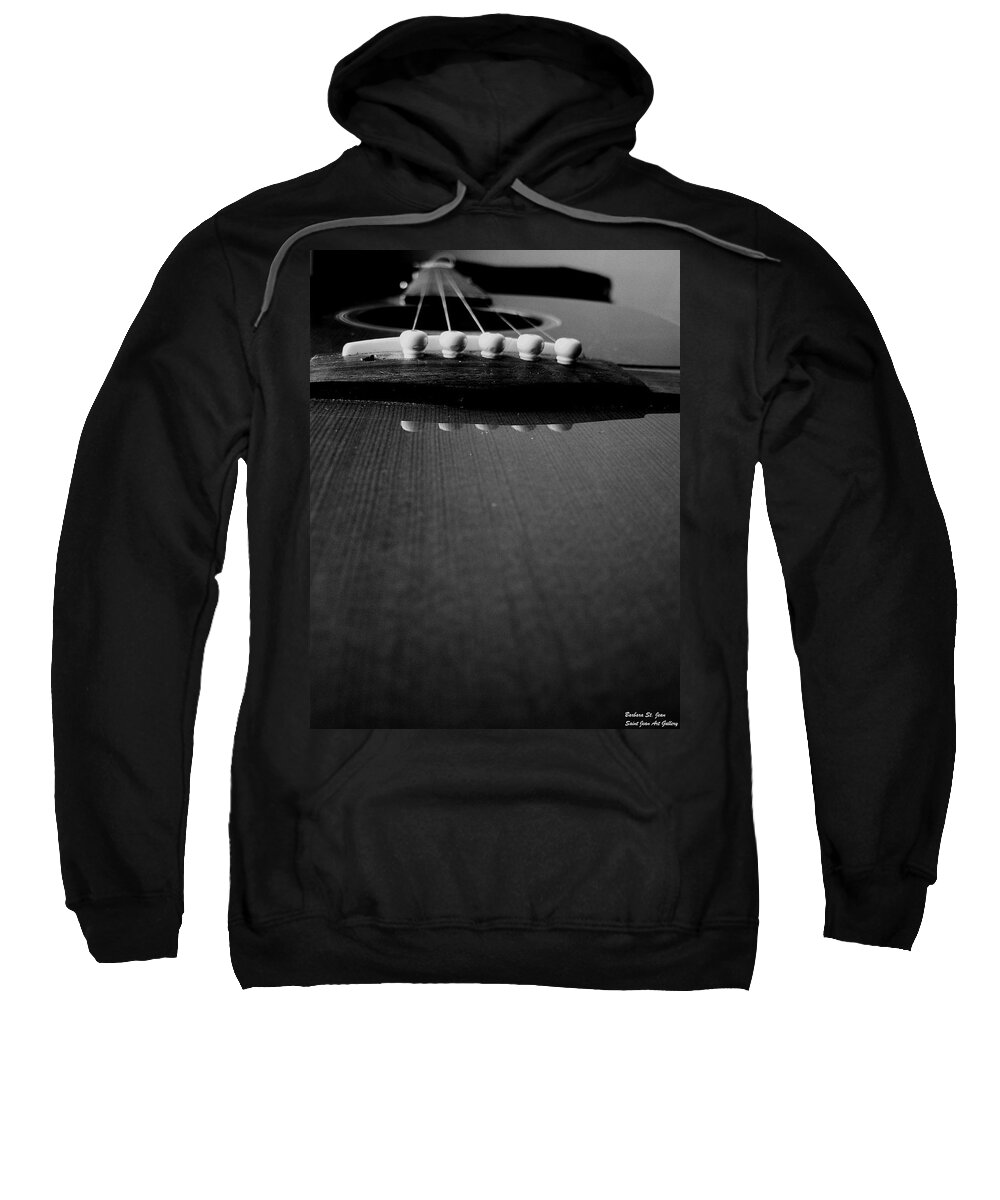 Guitar Sweatshirt featuring the photograph Bottoms Up Blues by Barbara St Jean