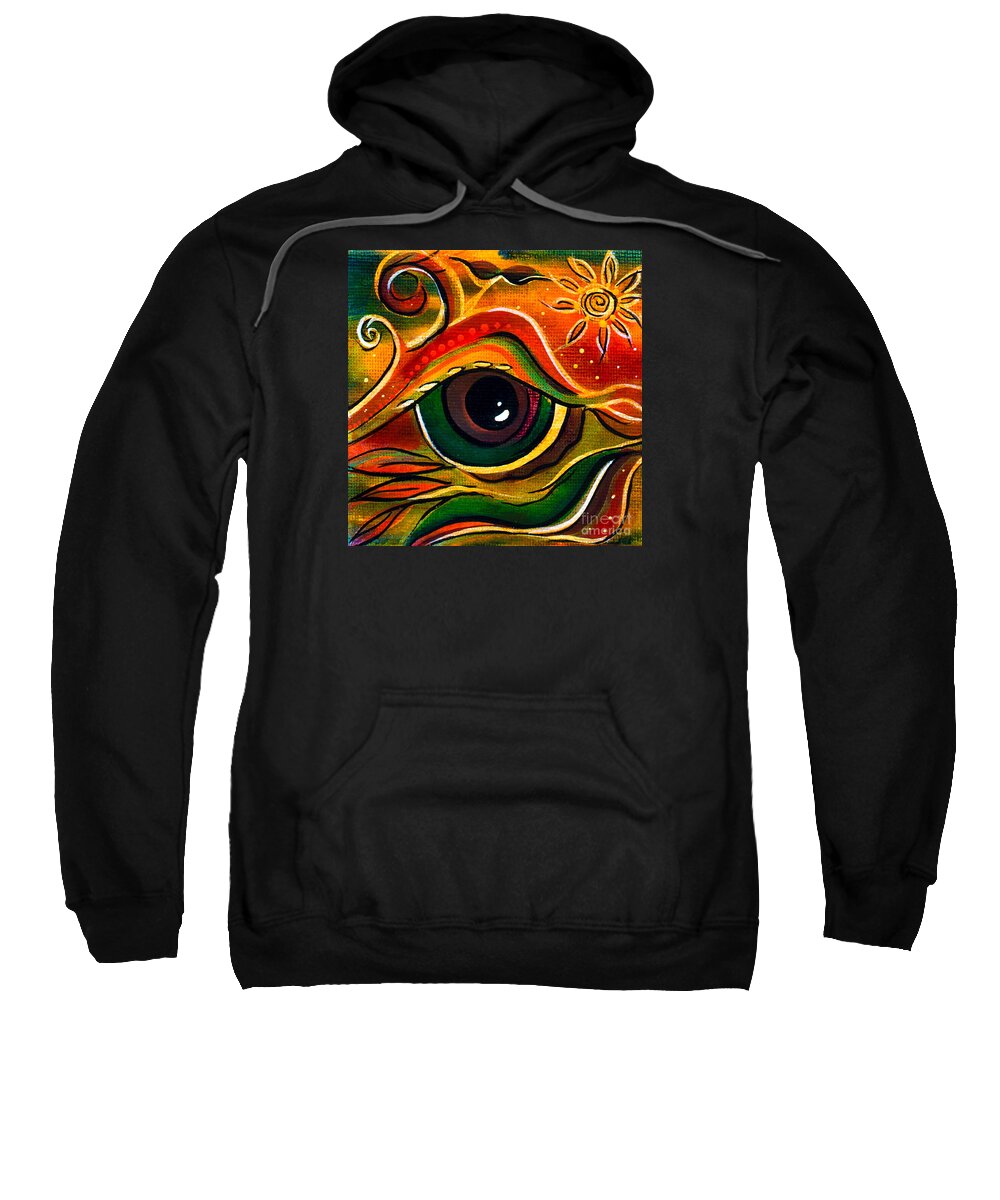 Deborha Kerr Sweatshirt featuring the painting Charismatic Spirit Eye by Deborha Kerr