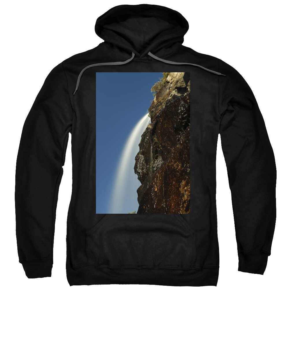 Feb0514 Sweatshirt featuring the photograph Coastal Waterfall Bay Of Fundy Nova by Scott Leslie