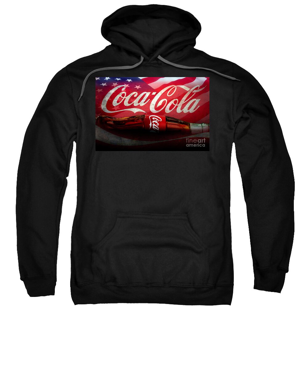 Coke Ads Life Sweatshirt featuring the mixed media Coke Ads Life by Jon Neidert