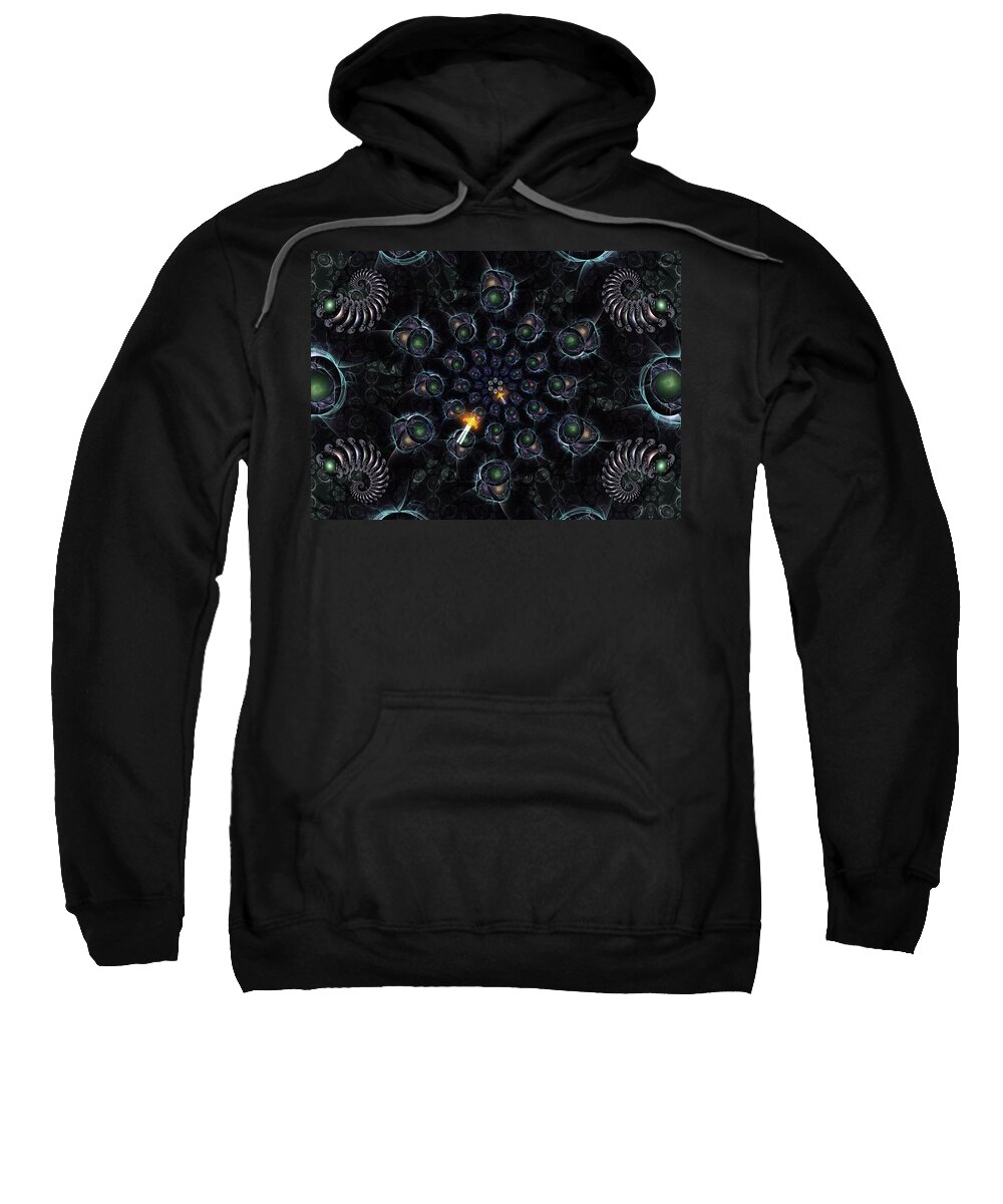 Corporate Sweatshirt featuring the digital art Cosmic Embryos by Shawn Dall