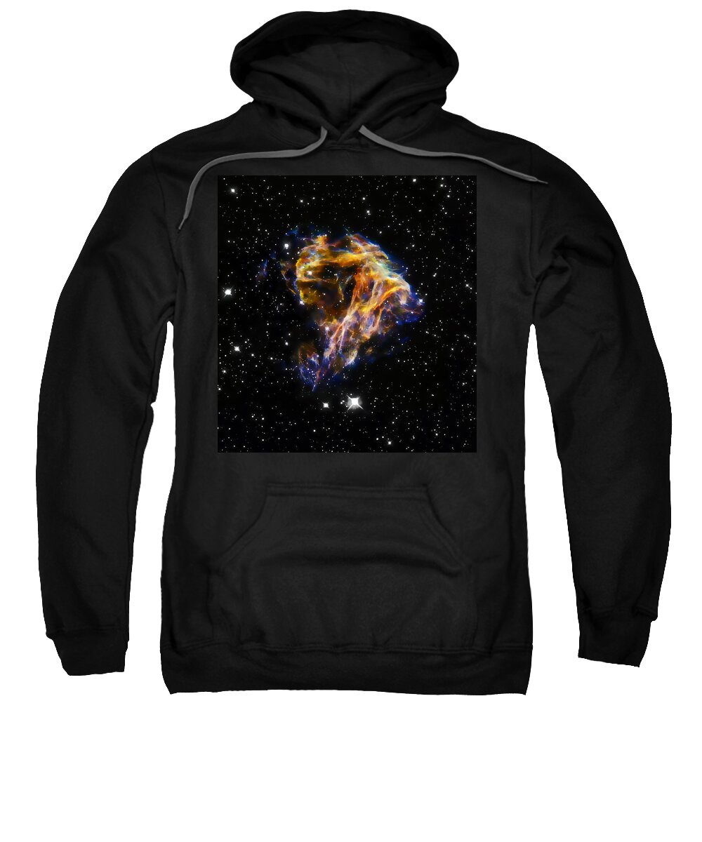 Nebula Sweatshirt featuring the photograph Cosmic Heart by Jennifer Rondinelli Reilly - Fine Art Photography