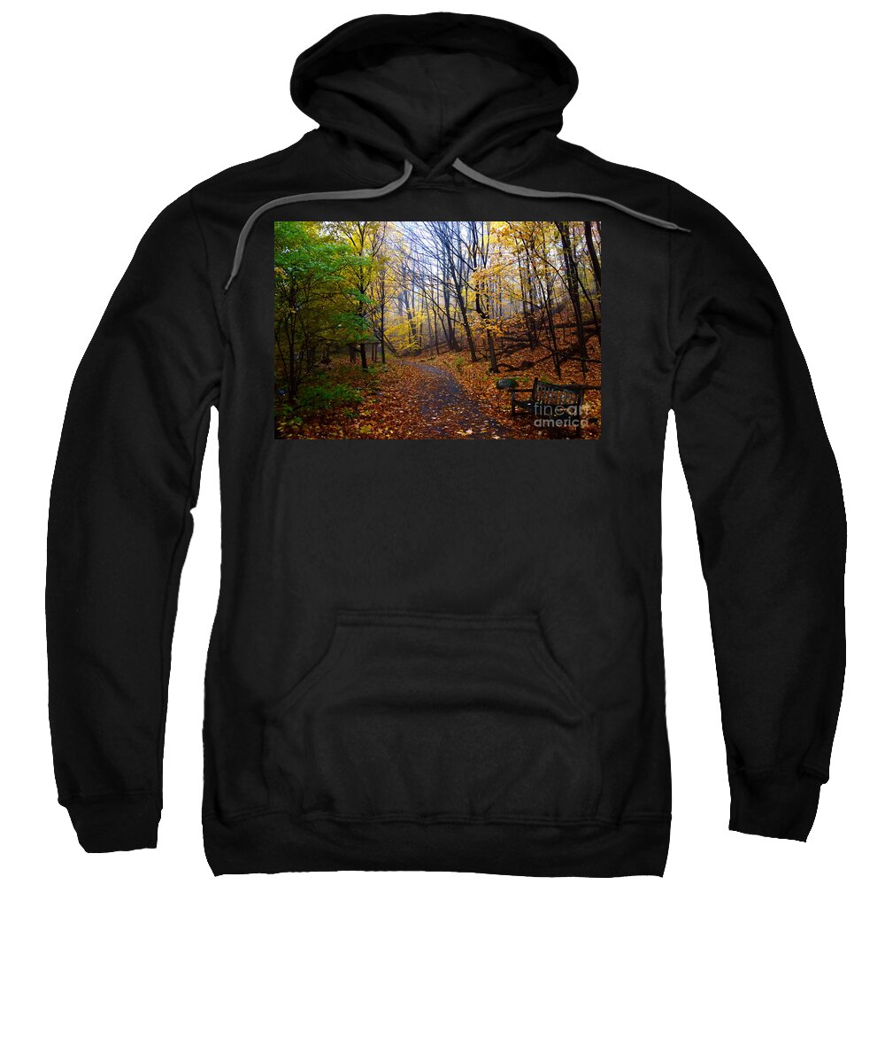 Autumn Sweatshirt featuring the photograph Cozy Fall Corner by Jacqueline Athmann