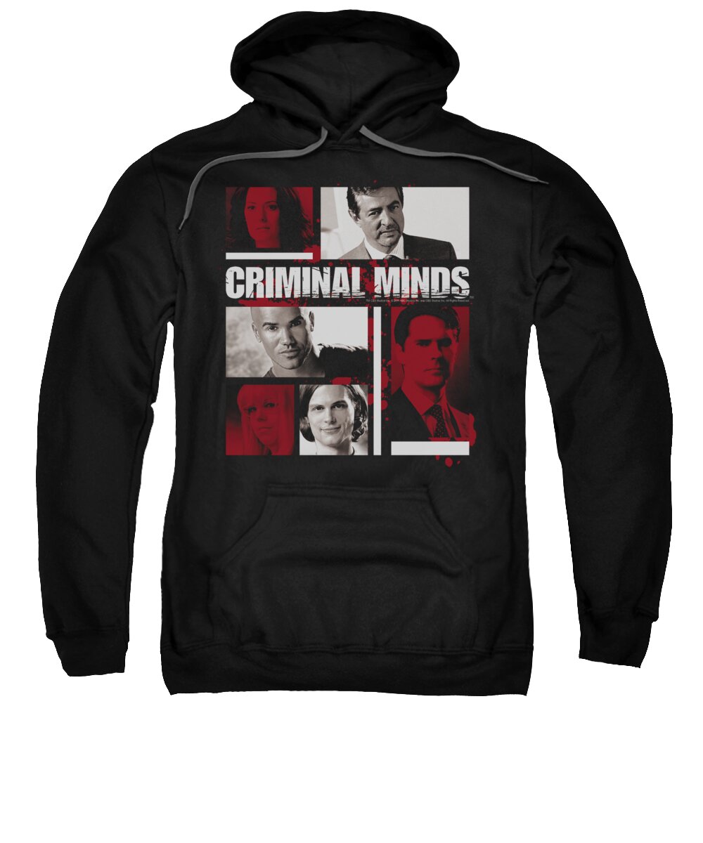 Criminal Minds Sweatshirt featuring the digital art Criminal Minds - Character Boxes by Brand A