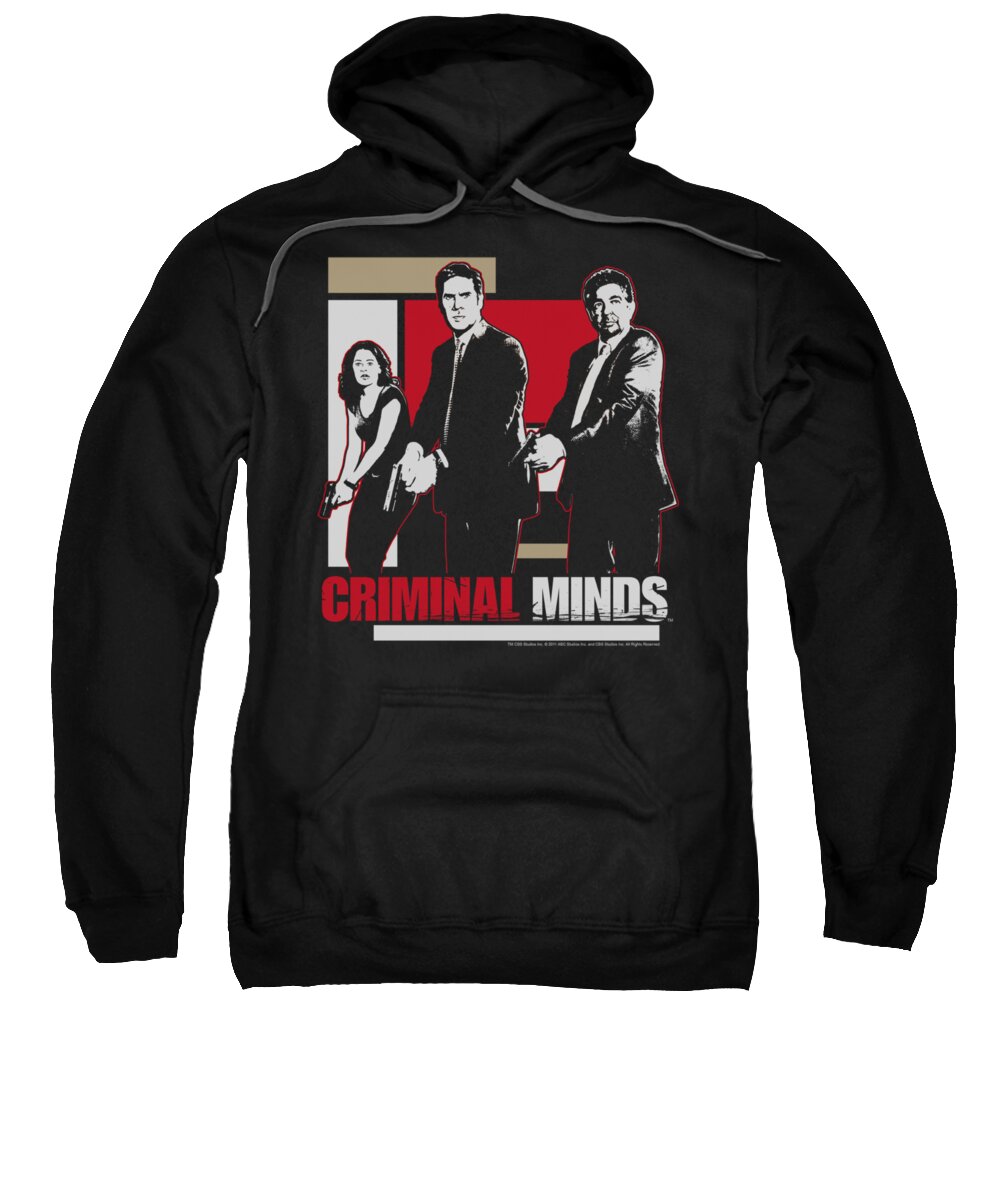 Criminal Minds Sweatshirt featuring the digital art Criminal Minds - Guns Drawn by Brand A