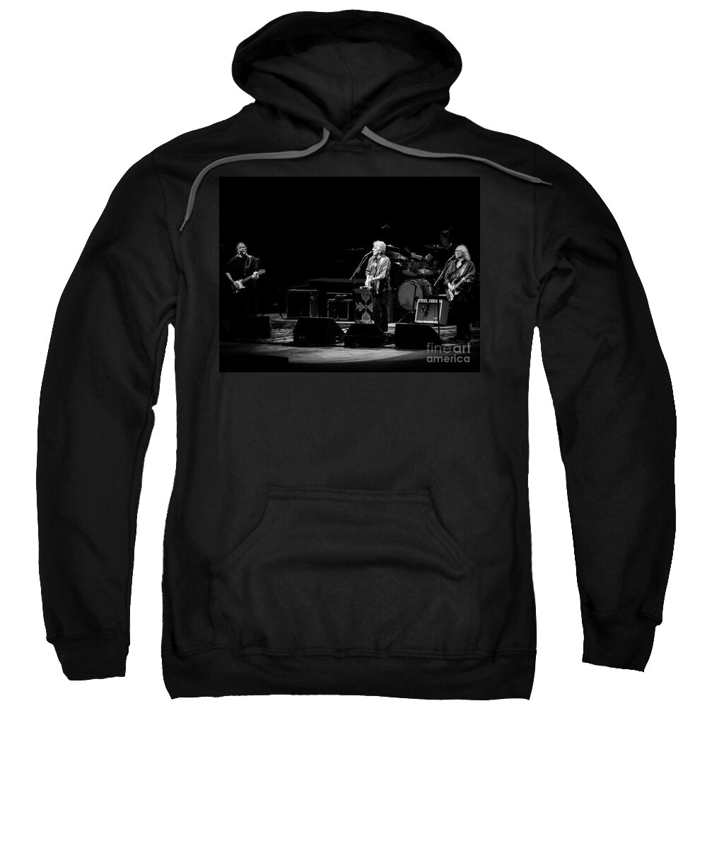 Crosby Sweatshirt featuring the photograph Crosby Stills and Nash by David Rucker