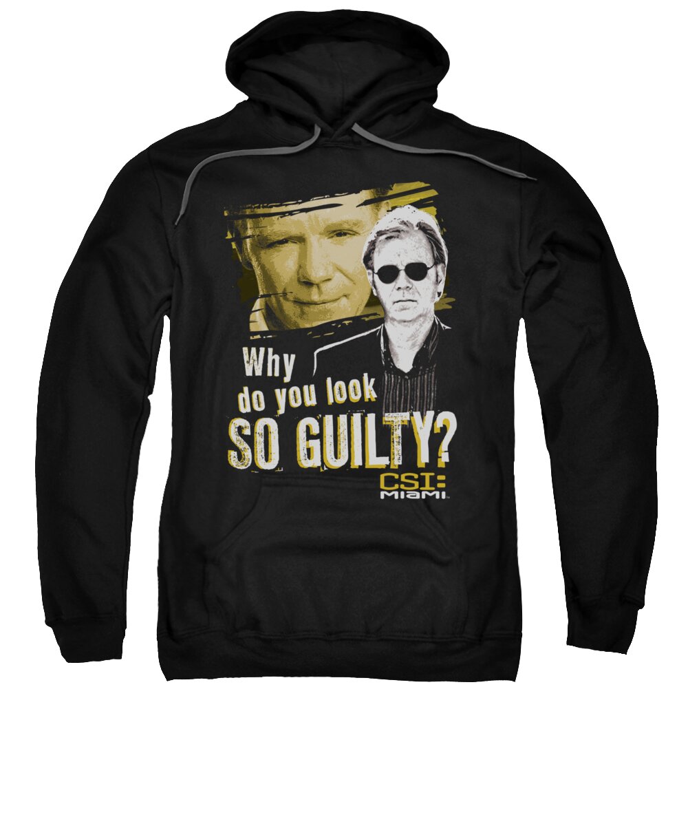  Sweatshirt featuring the digital art Csi Miami - So Guilty by Brand A