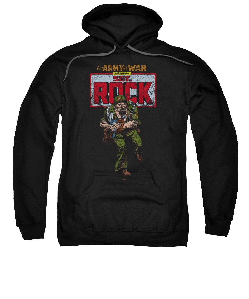 Dc Comics Sweatshirt featuring the digital art Dc - Sgt Rock by Brand A