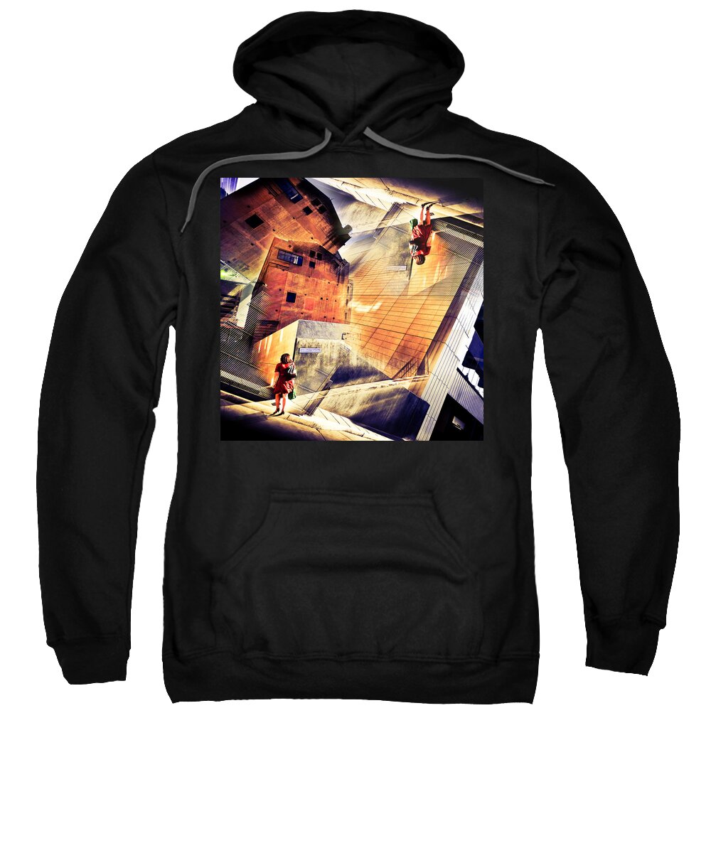 Abstract Sweatshirt featuring the photograph Disoriented by Wayne Sherriff
