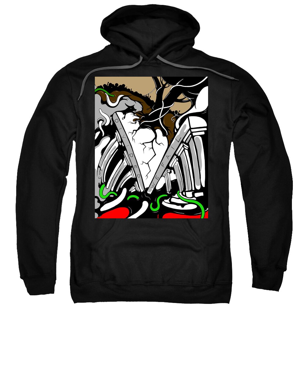 March Sweatshirt featuring the digital art Divided by Craig Tilley