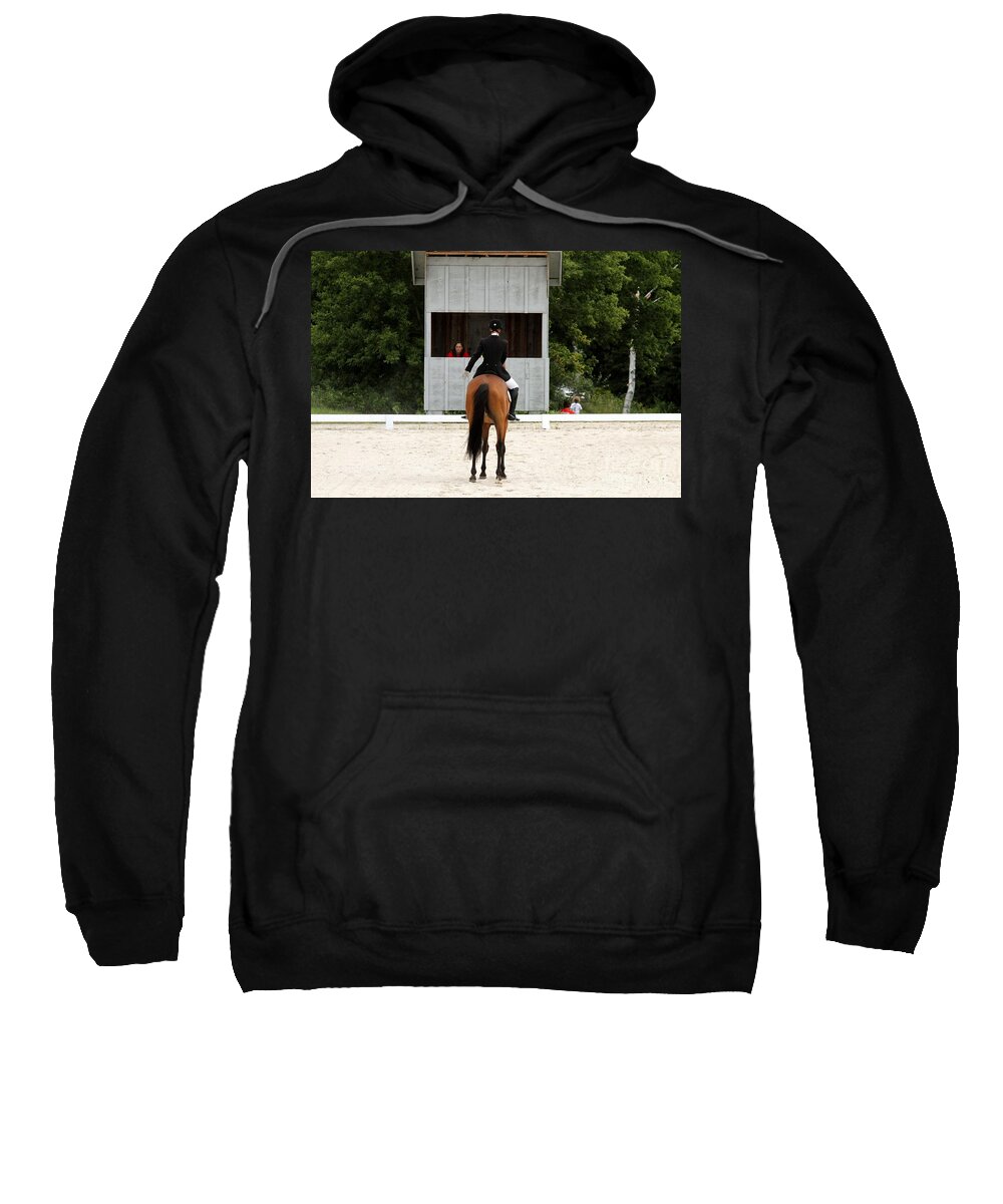 Horse Sweatshirt featuring the photograph Dressage Salute by Janice Byer