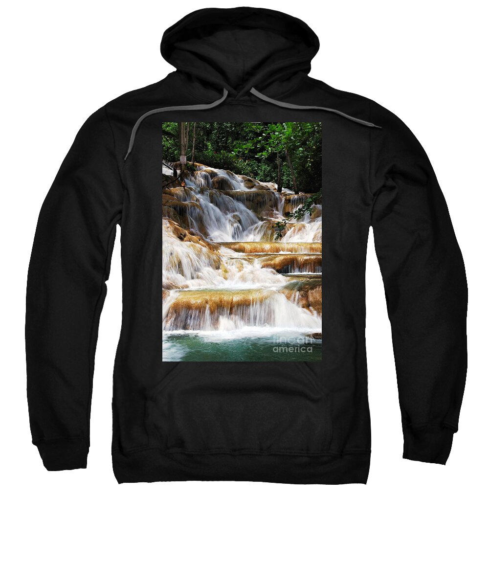 Dunn Falls Sweatshirt featuring the photograph Dunn Falls _ by Hannes Cmarits