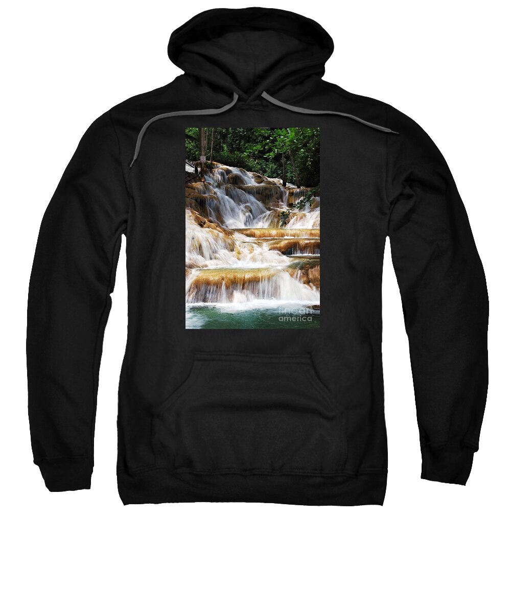 Waterfall Sweatshirt featuring the photograph Dunn Falls by Hannes Cmarits